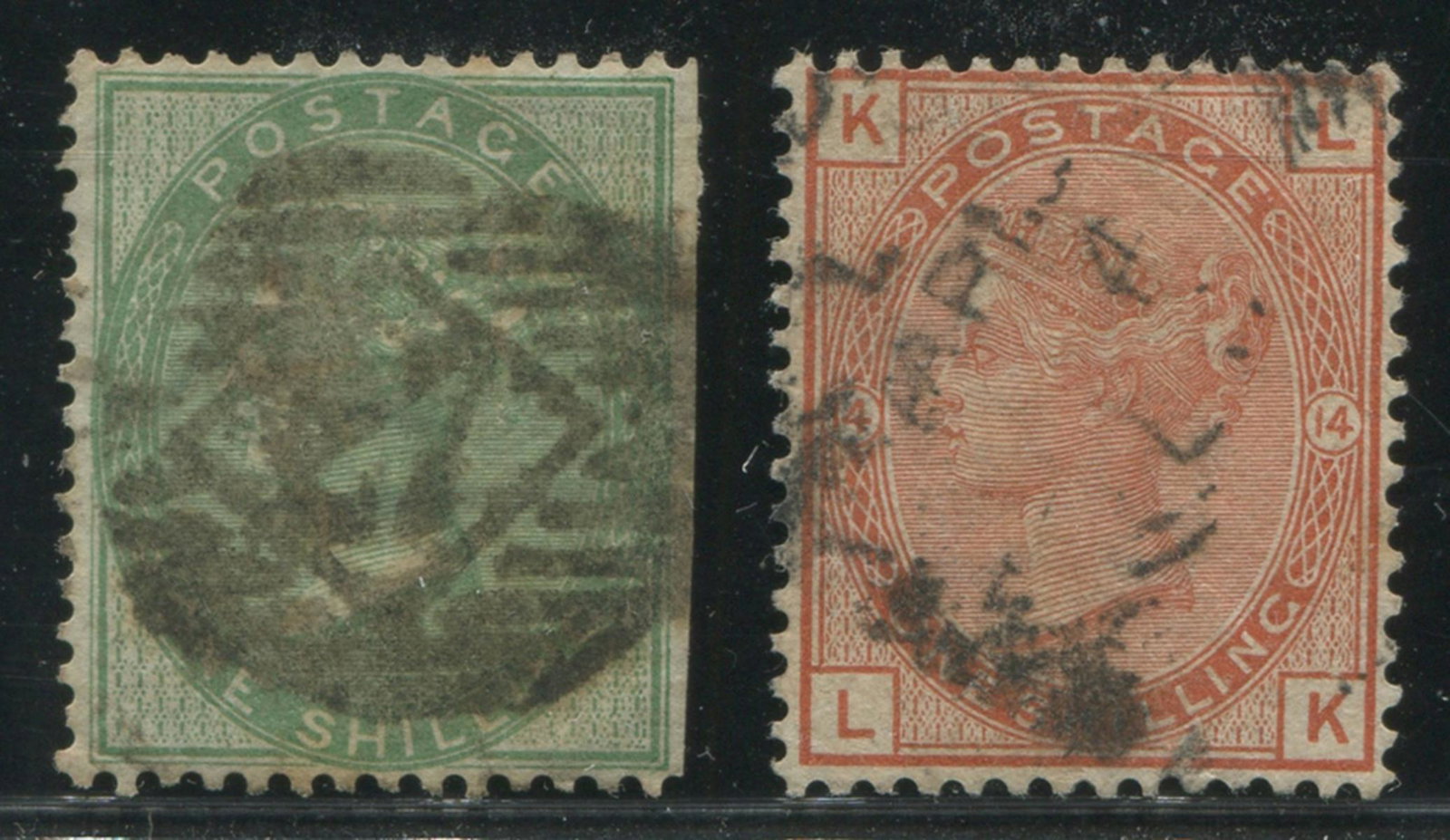 Great Britain 1856-1881 #28, #87 U VF (1 of 2)