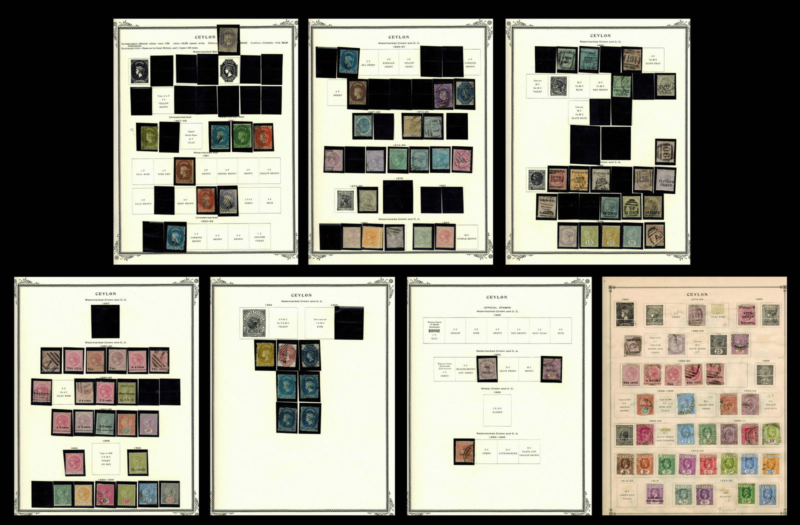 Ceylon 1861-1900  #17/#141 Mint/Used (1 of 8)