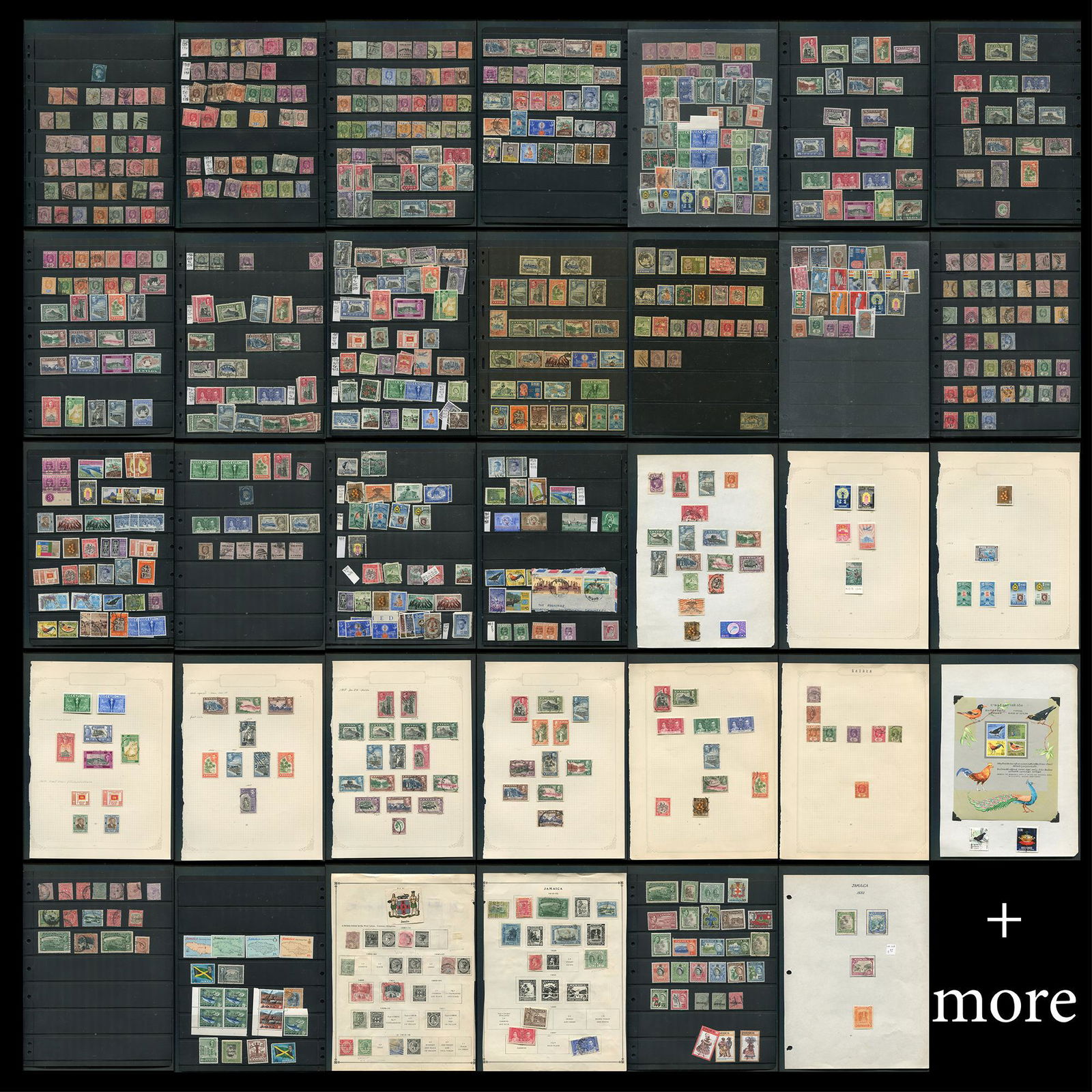 Ceylon 1872 to 1968, #63 / #418, a mainly used selection with some MH, (1 of 8)