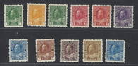 Canada 1911-1925 #104/#118 F/VF MNH