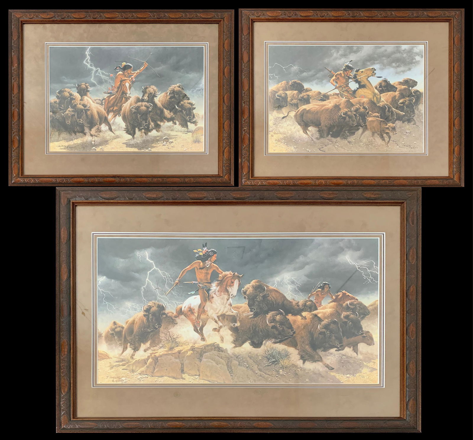 Frank McCarthy's "Flashes of Lightning, Thunder of Hooves" Limited Edition Prints (1 of 4)