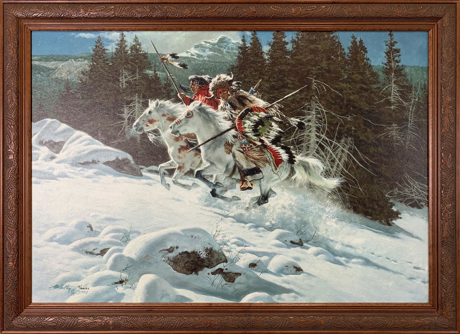 Frank McCarthy's "In the Land of the Winter Hawk" Limited Edition Canvas (1 of 2)