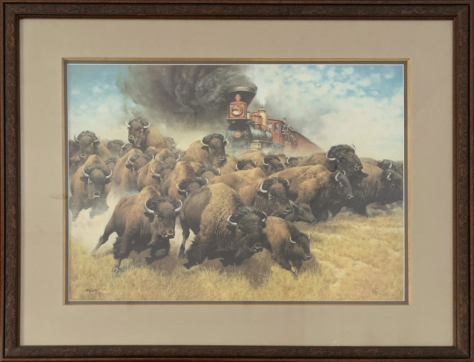 Frank McCarthy's "The Coming of the Iron Horse" Limited Edition AP Print (1 of 1)