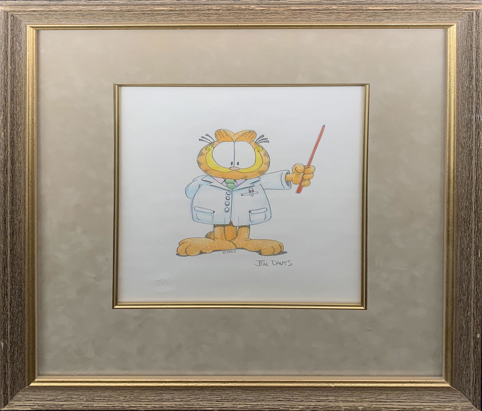 Jim Davis's "Garfield" Original Drawing (1 of 3)