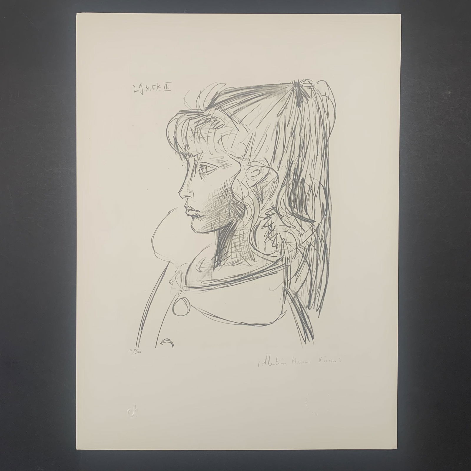 Pablo Picasso's "Sylvette De Profil Gauche" Limited Edition Print (1 of 1)