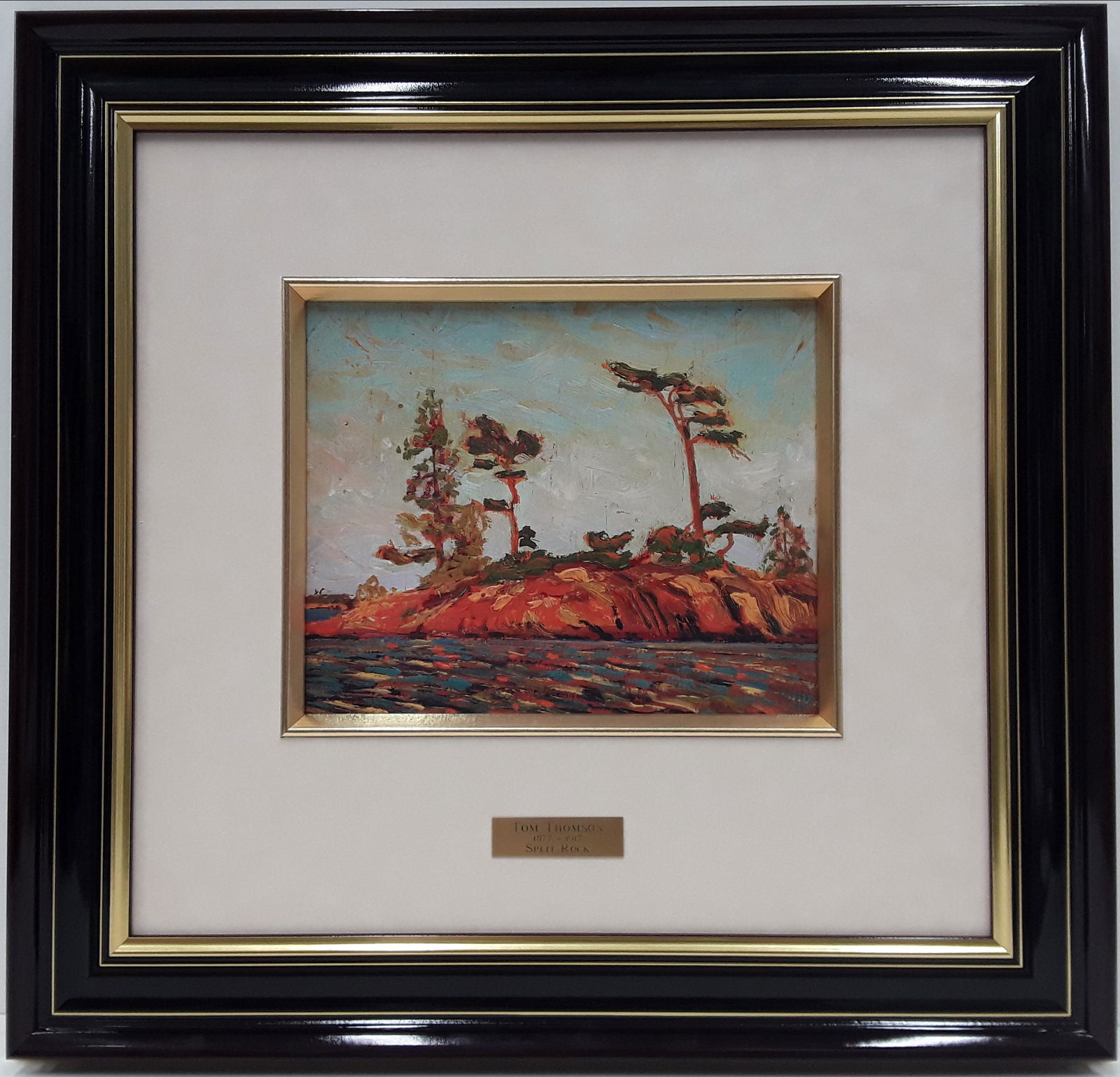 Tom Thomson's "Split Rock" Limited Edition Oil on Panel Recreation (1 of 4)