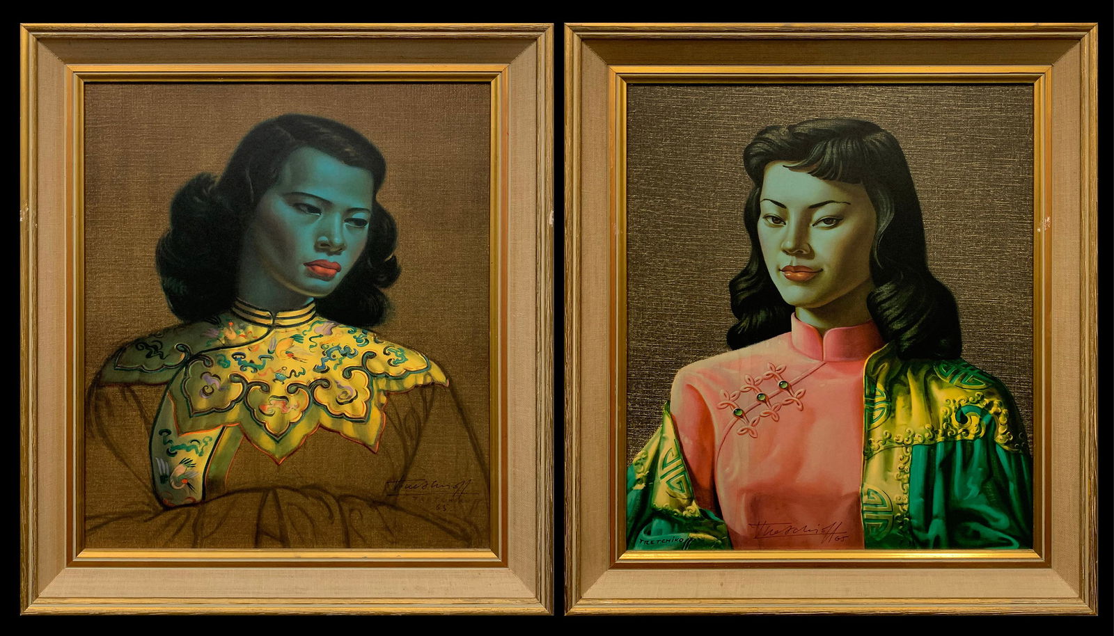 Vladimir Tretchikoff's "The Chinese Girl" and "Miss Wong" Signed Reproductions (1 of 5)