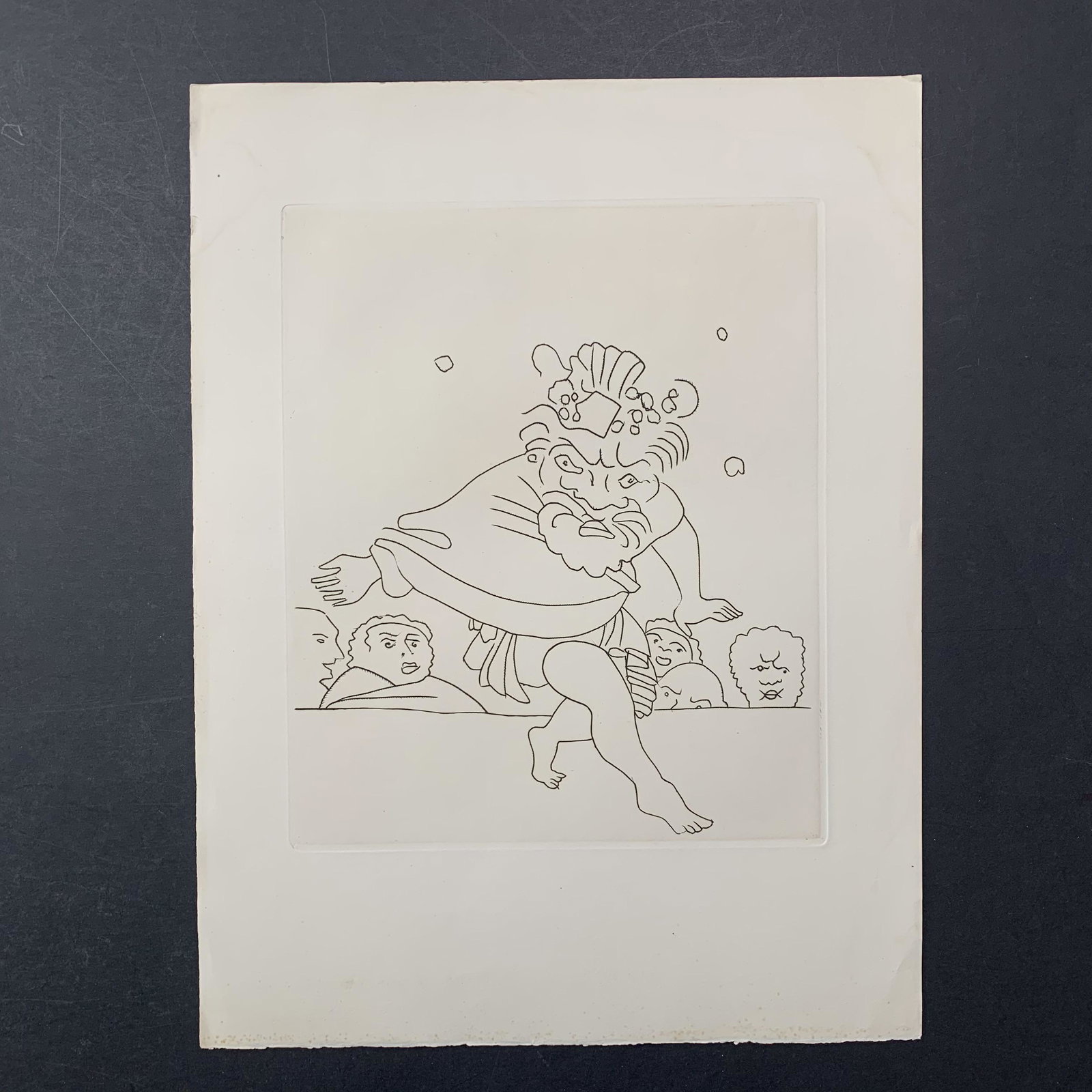 Andre Derain, Untitled, Illustration Engraving From "Le Satyricon": Andre Derain, Untitled, Illustration engraving from the book "Le Satyricon". This piece is in excellent condition. Image: 9 3/4" x 11 1/2". Paper: 13" x 17 1/2".