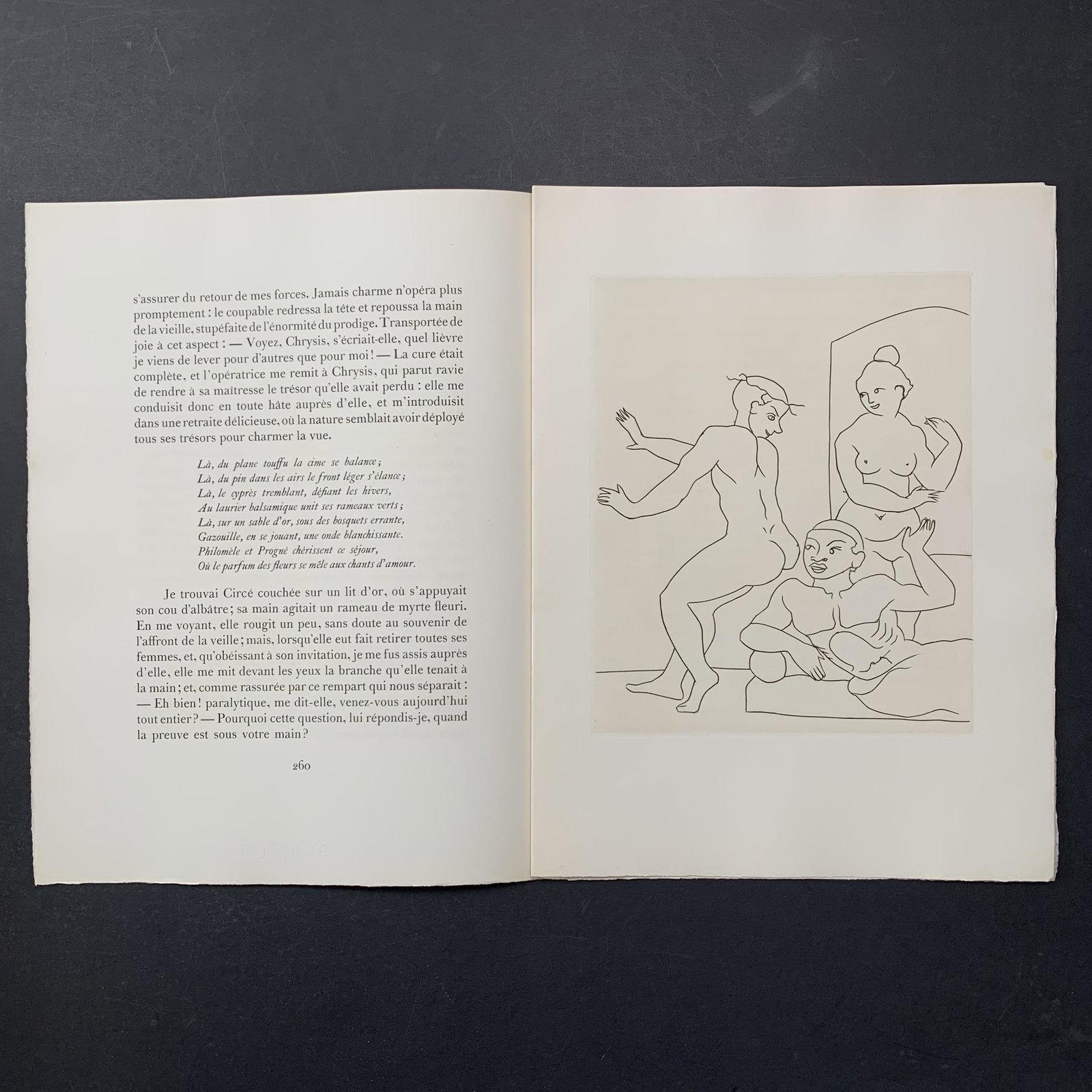 Andre Derain, Untitled, Illustration Engraving From "Le Satyricon": Andre Derain, Untitled, Illustration engraving from the book "Le Satyricon". This piece is in excellent condition. Image: 9 3/4" x 11 1/2". Paper: 13" x 17 1/2".