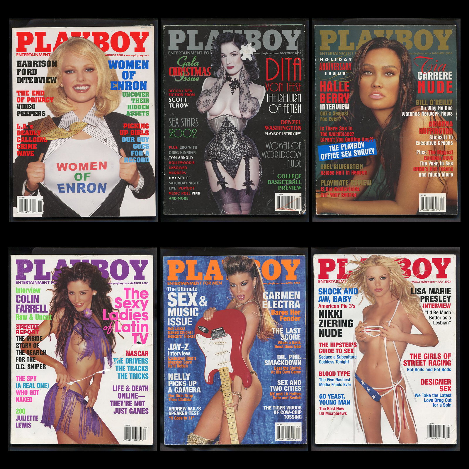 Playboy Aug '02 - July '03 Magazines (1 of 7)