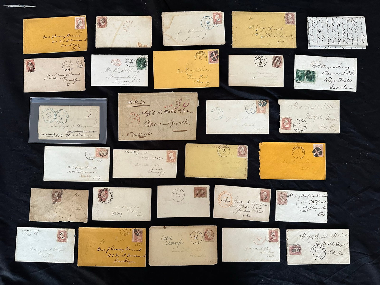 USA Early Stamp on Cover and Stampless Collection (1 of 5)