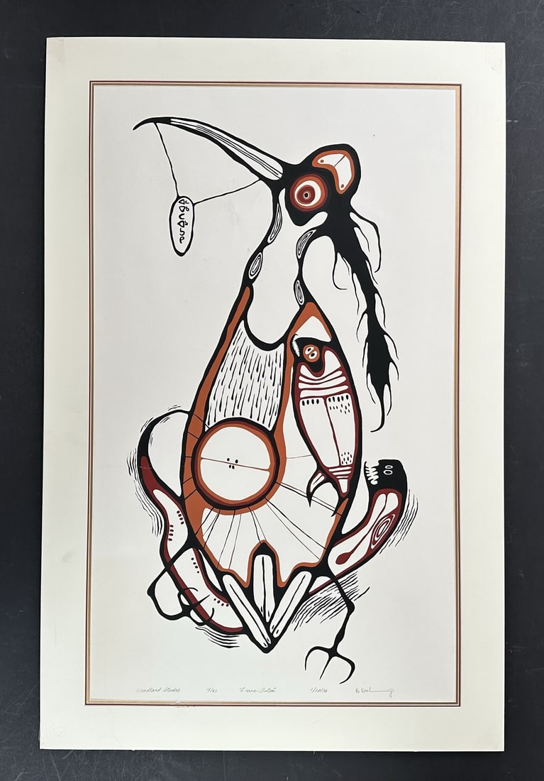 Blake Debassige's "Crane Totem" Limited Edition Print (1 of 1)