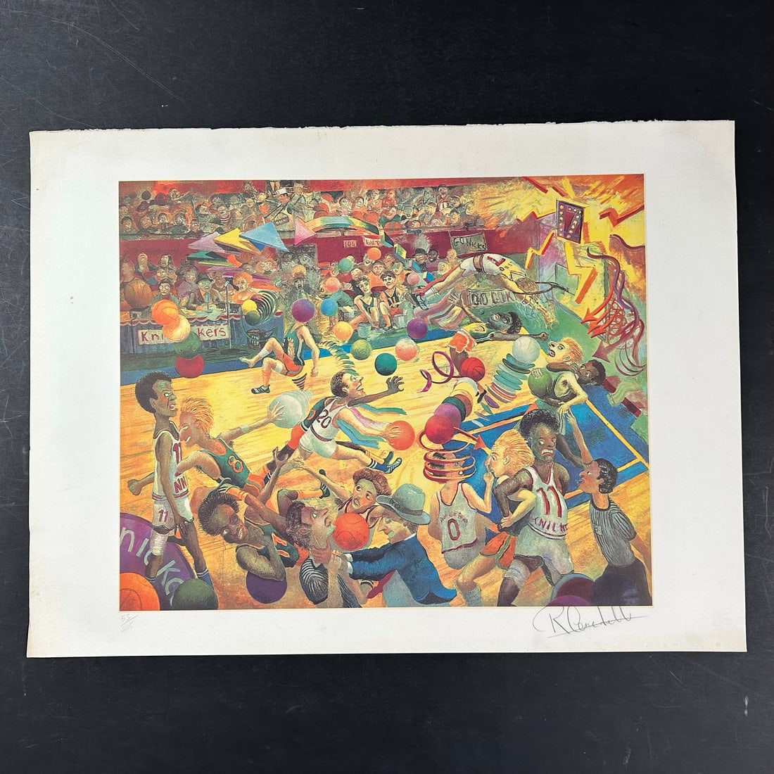 Robert Cendella's "Loose Ball Foul - New York Knicks" Limited Edition Print (1 of 1)