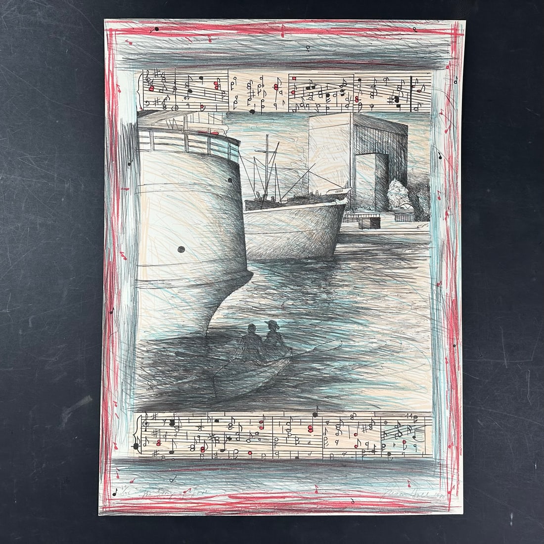 Susan Hall's "The Song of Love" Limited Edition Print: Susan Hall's "The Song of Love" limited edition print, signed and dated lower right, titled and numbered 87/175 lower left. Image: 30" x 22". Paper: 30" x 22".