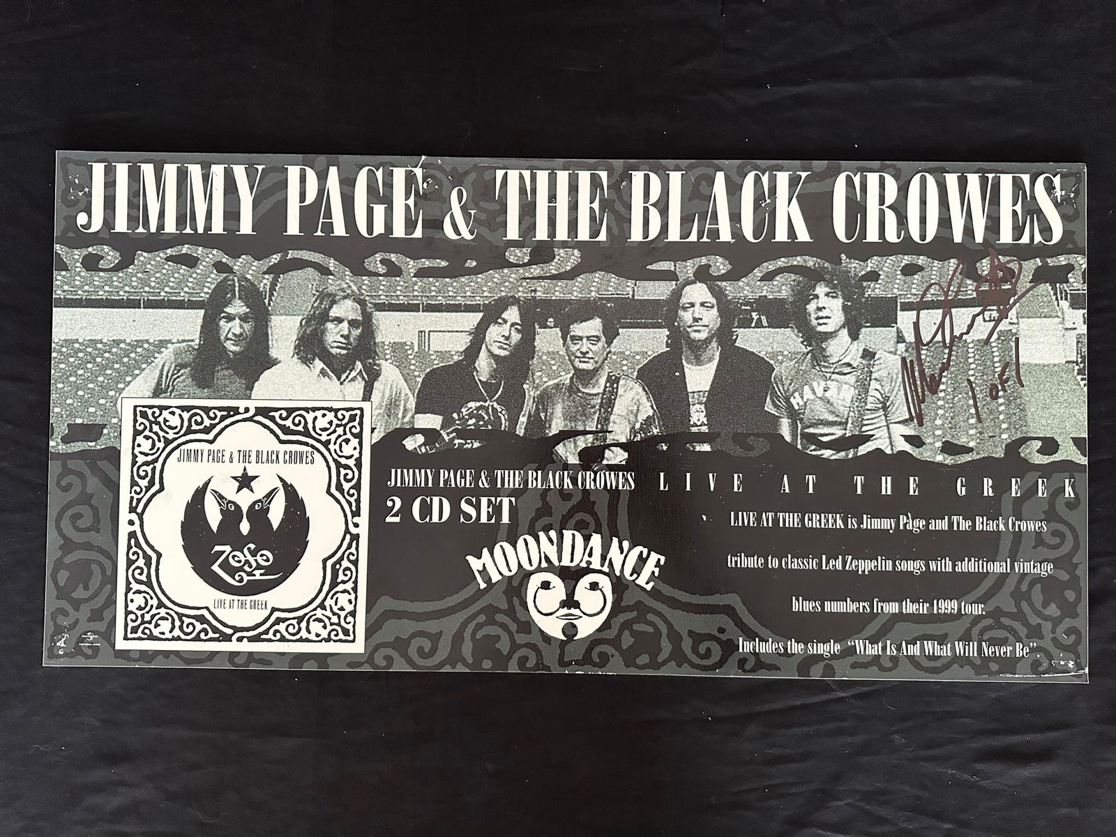 Jimmy Page & The Black Crowes Publicity Poster (1 of 1)