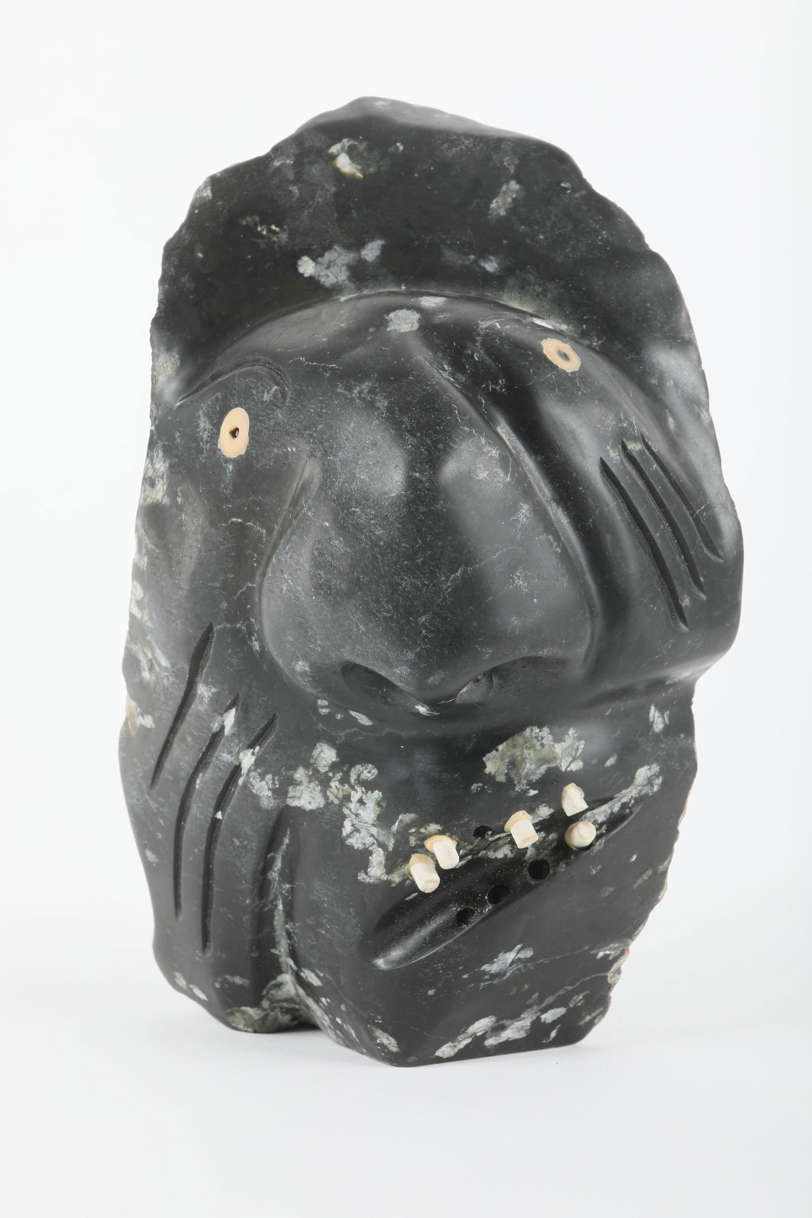 Leo Uttaq's "Shaman Face" Original Inuit Carving (1 of 8)
