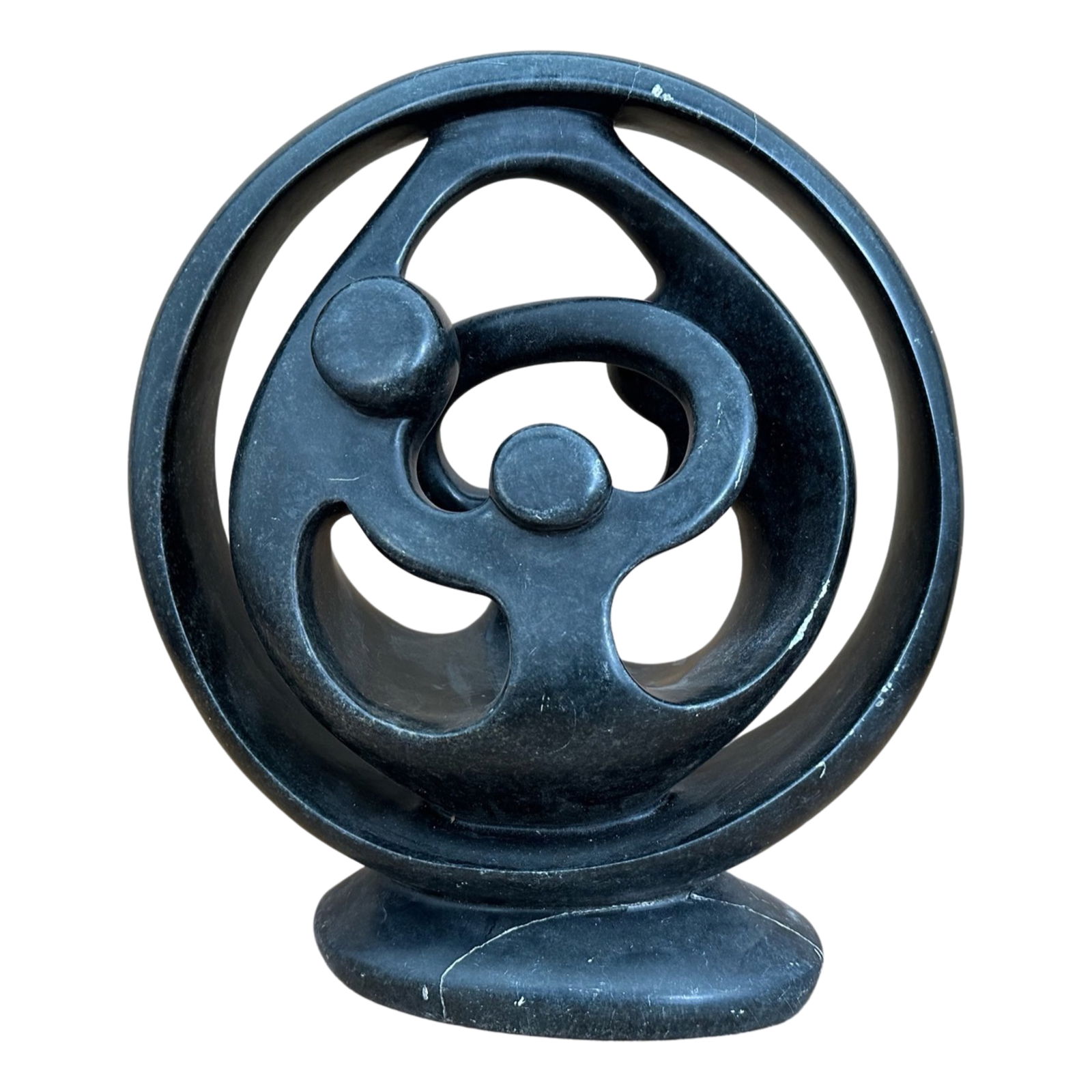 Denis Gatsi "The Earth in Unity" Original Hand Carved Stone Sculpture (1 of 5)