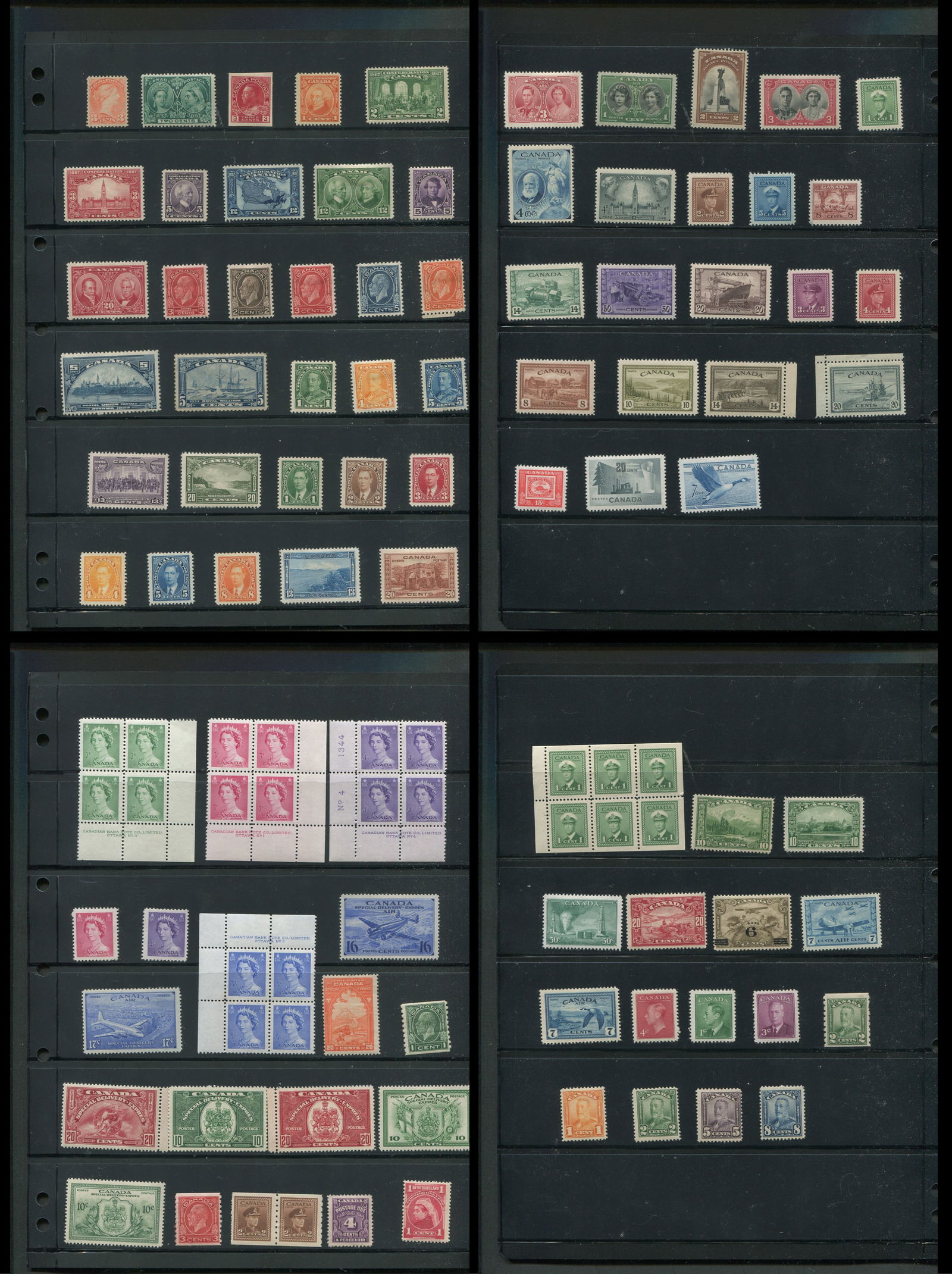 Canada 1888-1953 #41/#329 Stamp Collection MInt.: Canada 1888-1953 #41/#329 Stamp Collection MInt. An 85 stamp collection all mint and most very lightly hinged, includes a nice #41 small queen mint no gum, a #52 Jubilee F/VF, and the majority of stam