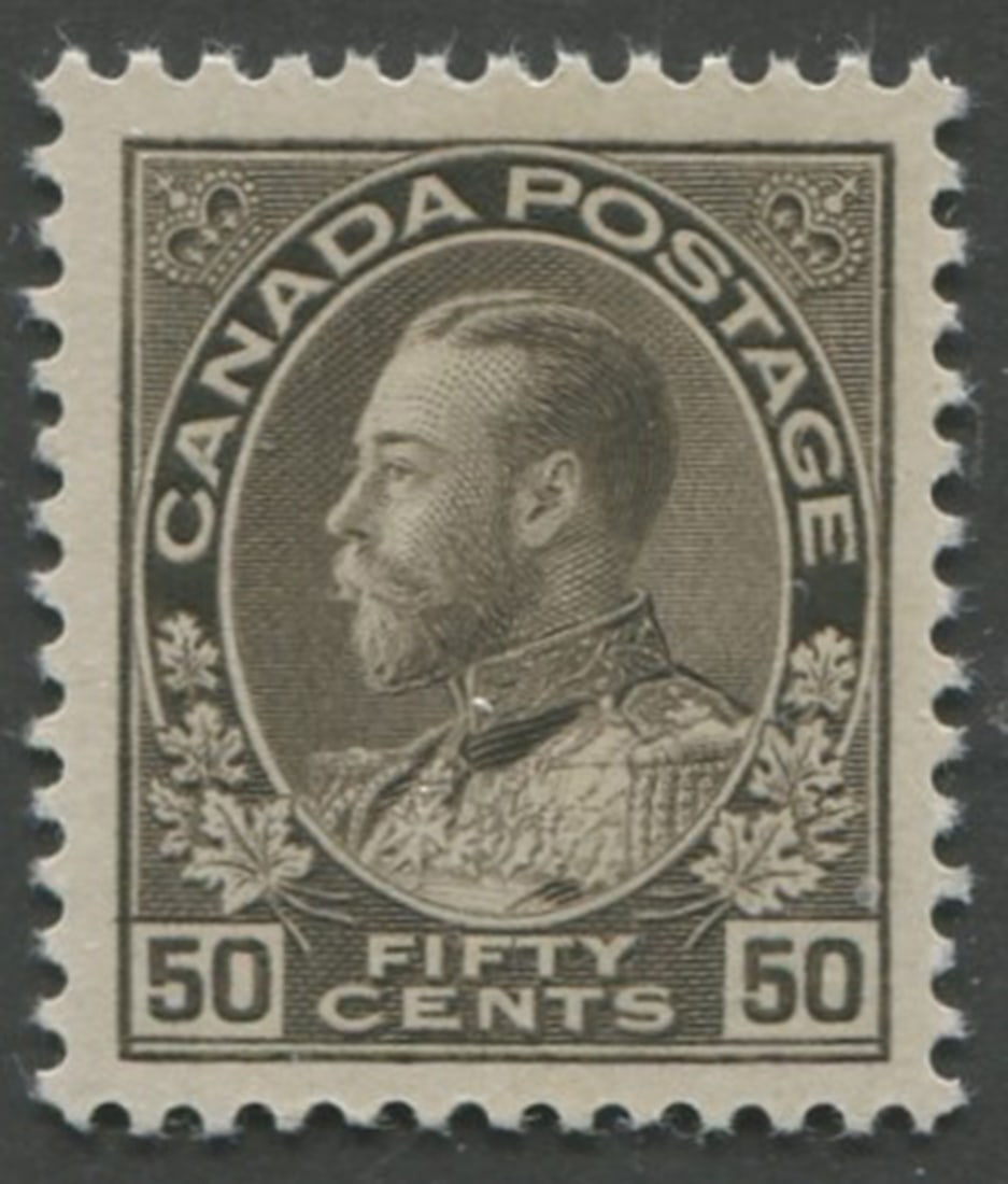 Canada 1925 #120 50 Cents Black Brown (dry) MNH VF 2023 Greene Cert: Canada 1925 #120 50 Cents Black Brown (dry) MNH VF 2023 Greene Cert