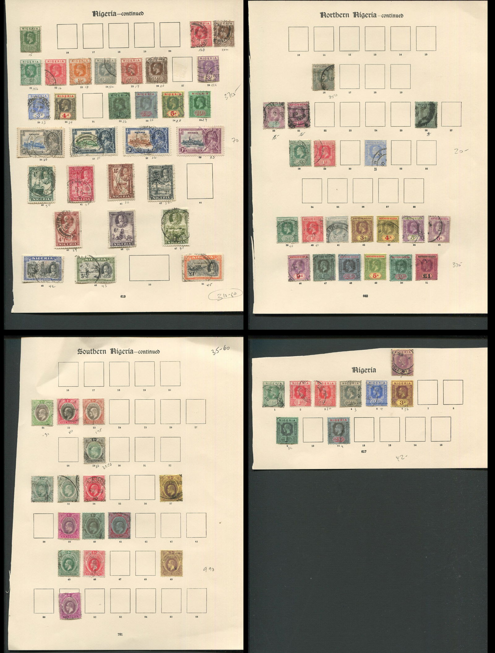 Nigeria, Northern Nigeria and Southern Nigeria, 1914-1936 #1/#49 Used Collection (1 of 5)