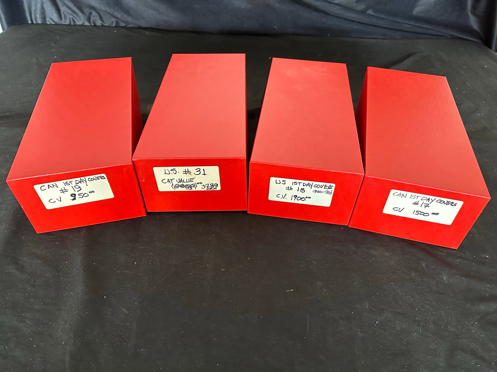 A USA and Canada group of covers /FDCs 1960's to 1970's in four 107 red boxes (1 of 3)