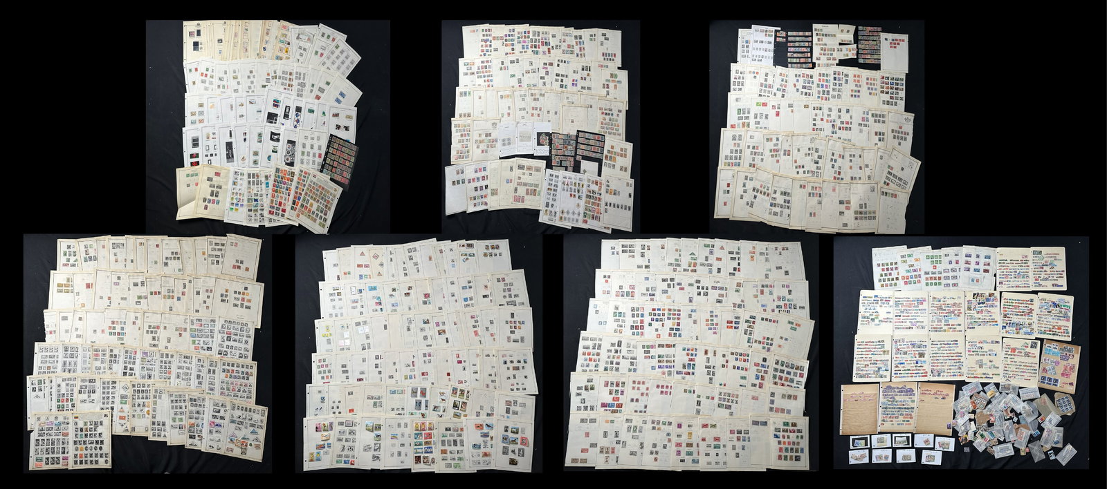 A world accumulation on 1000s of leaves, 1900 to 1980's contained in carton (1 of 7)