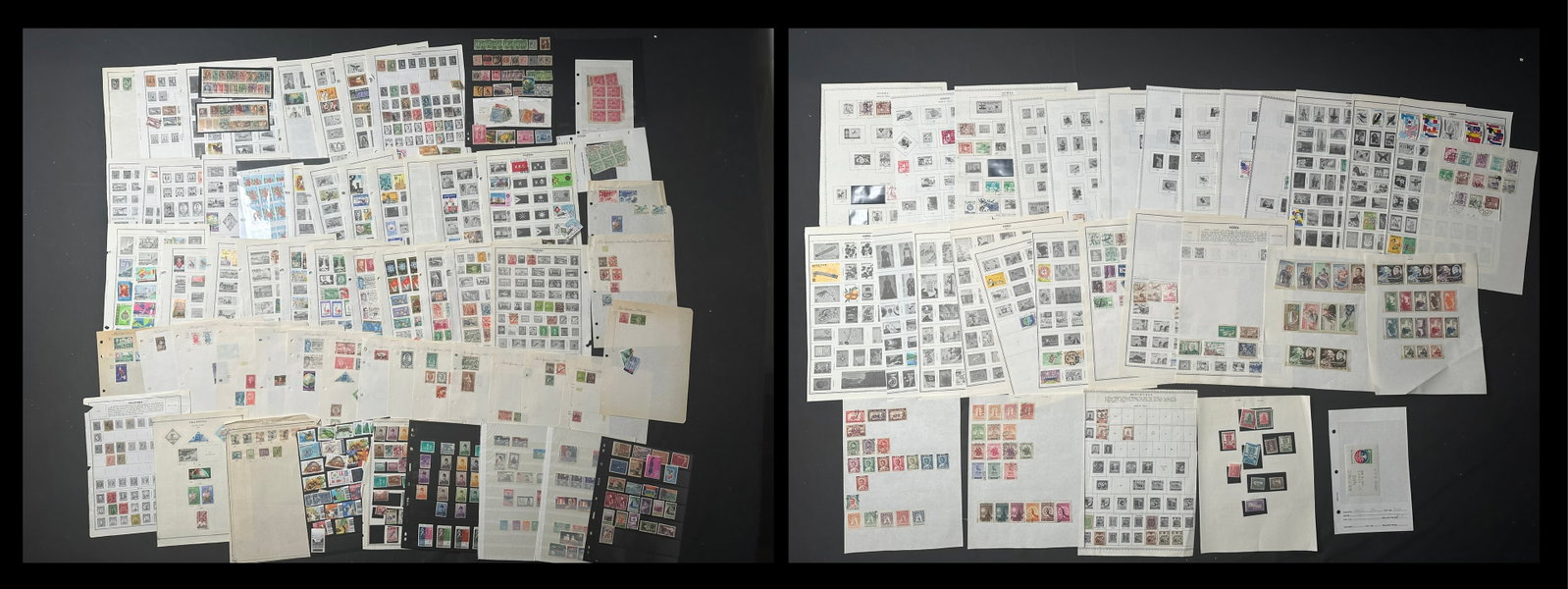 Asian Nations, 1930s to 1990s, a mixture of MH and used on leaves and stocksheet: Asian Nations, 1930s to 1990s, a mixture of MH and used on leaves and stocksheet, includes, Loas, Thailand , Manchukuo, Vietnam and Philippines, Scott value $485, appears f-v f