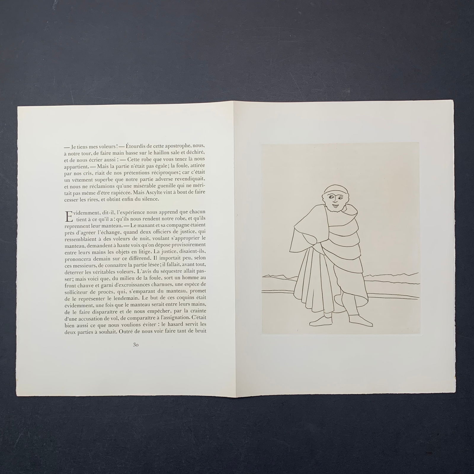 Andre Derain, Untitled, Illustration Engraving From "Le Satyricon": Andre Derain, Untitled, Illustration engraving from the book "Le Satyricon". This piece is in excellent condition. Image: 9 3/4" x 11 1/2". Paper: 13" x 17 1/2".