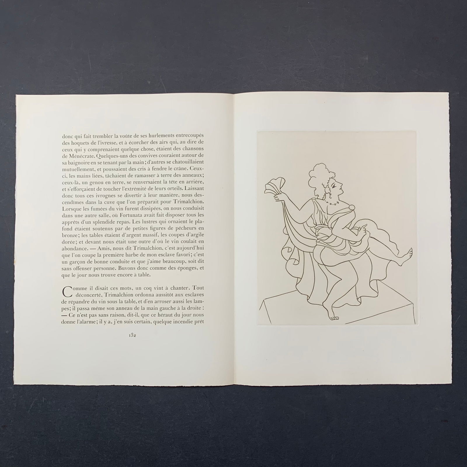 Andre Derain, Untitled, Illustration Engraving From "Le Satyricon": Andre Derain, Untitled, Illustration engraving from the book "Le Satyricon". This piece is in excellent condition. Image: 9 3/4" x 11 1/2". Paper: 13" x 17 1/2".