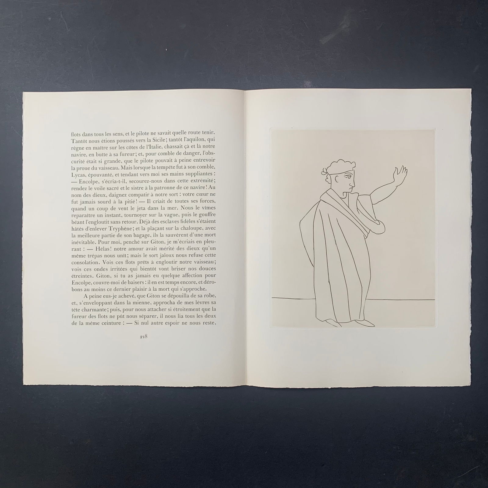 Andre Derain, Untitled, Illustration Engraving From "Le Satyricon" (1 of 2)