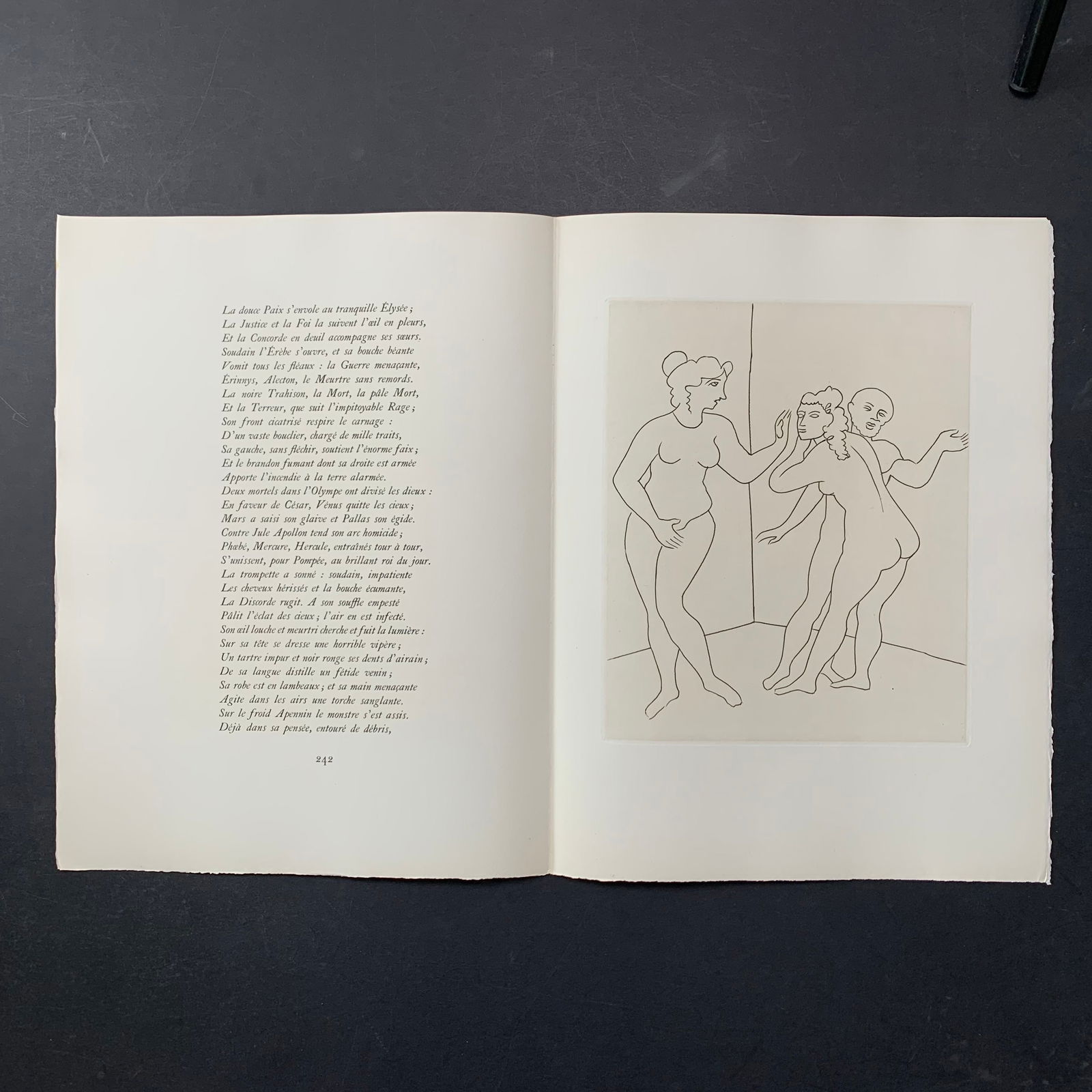Andre Derain, Untitled, Illustration Engraving From "Le Satyricon": Andre Derain, Untitled, Illustration engraving from the book "Le Satyricon". This piece is in excellent condition. Image: 9 3/4" x 11 1/2". Paper: 13" x 17 1/2".