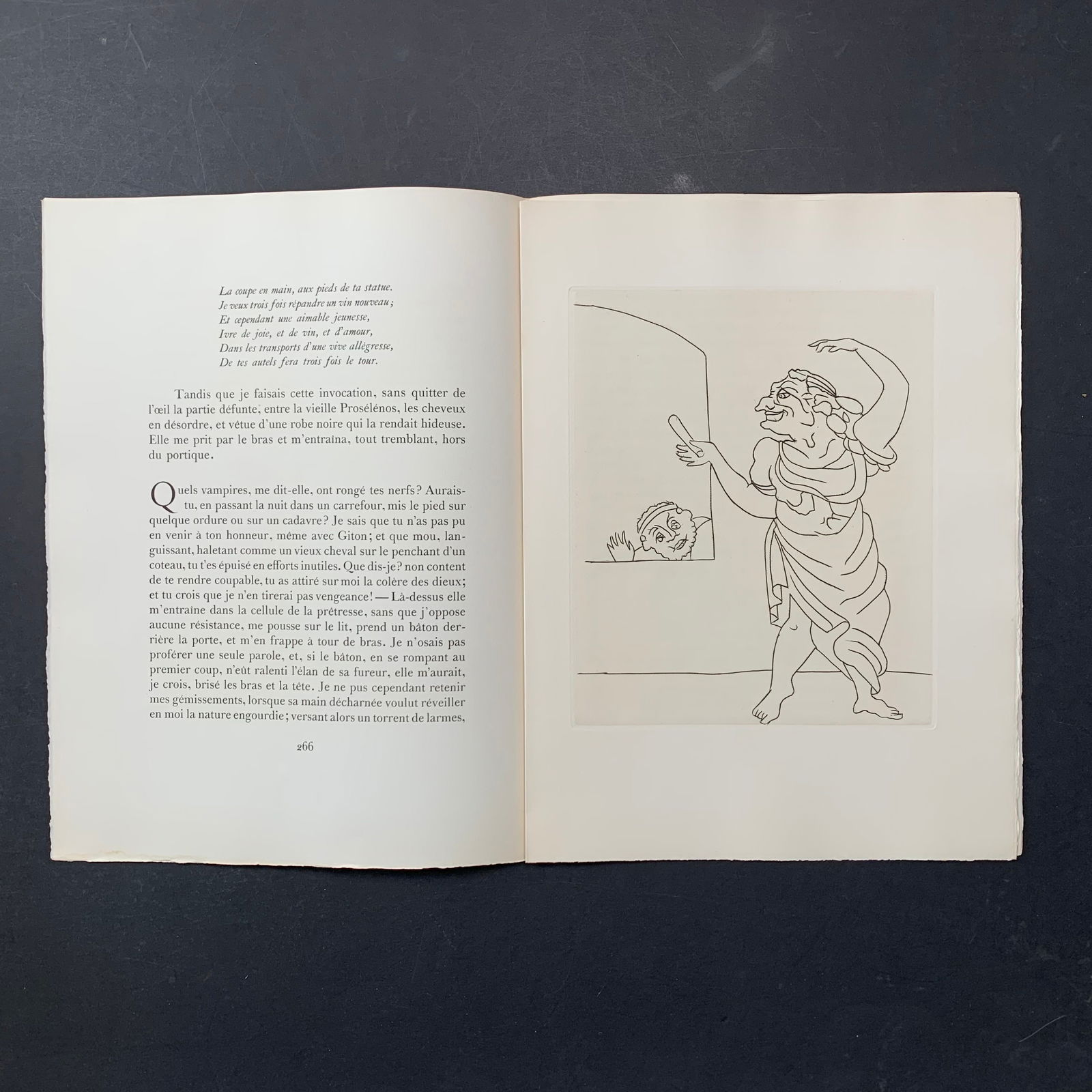 Andre Derain, Untitled, Illustration Engraving From "Le Satyricon": Andre Derain, Untitled, Illustration engraving from the book "Le Satyricon". This piece is in excellent condition. Image: 9 3/4" x 11 1/2". Paper: 13" x 17 1/2".