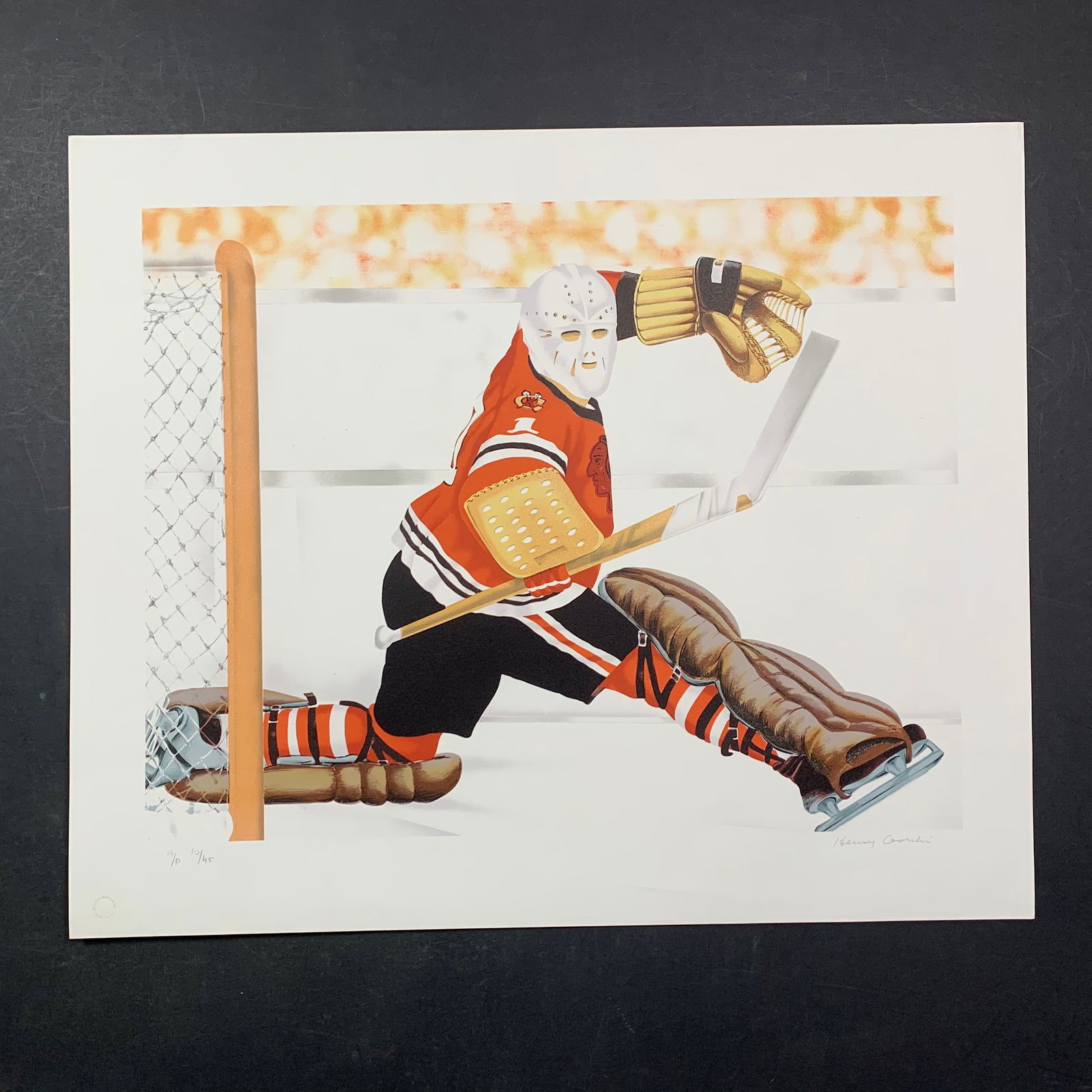 Henry Gorski's "Blackhawks Goalie" Limited Edition Print (1 of 1)