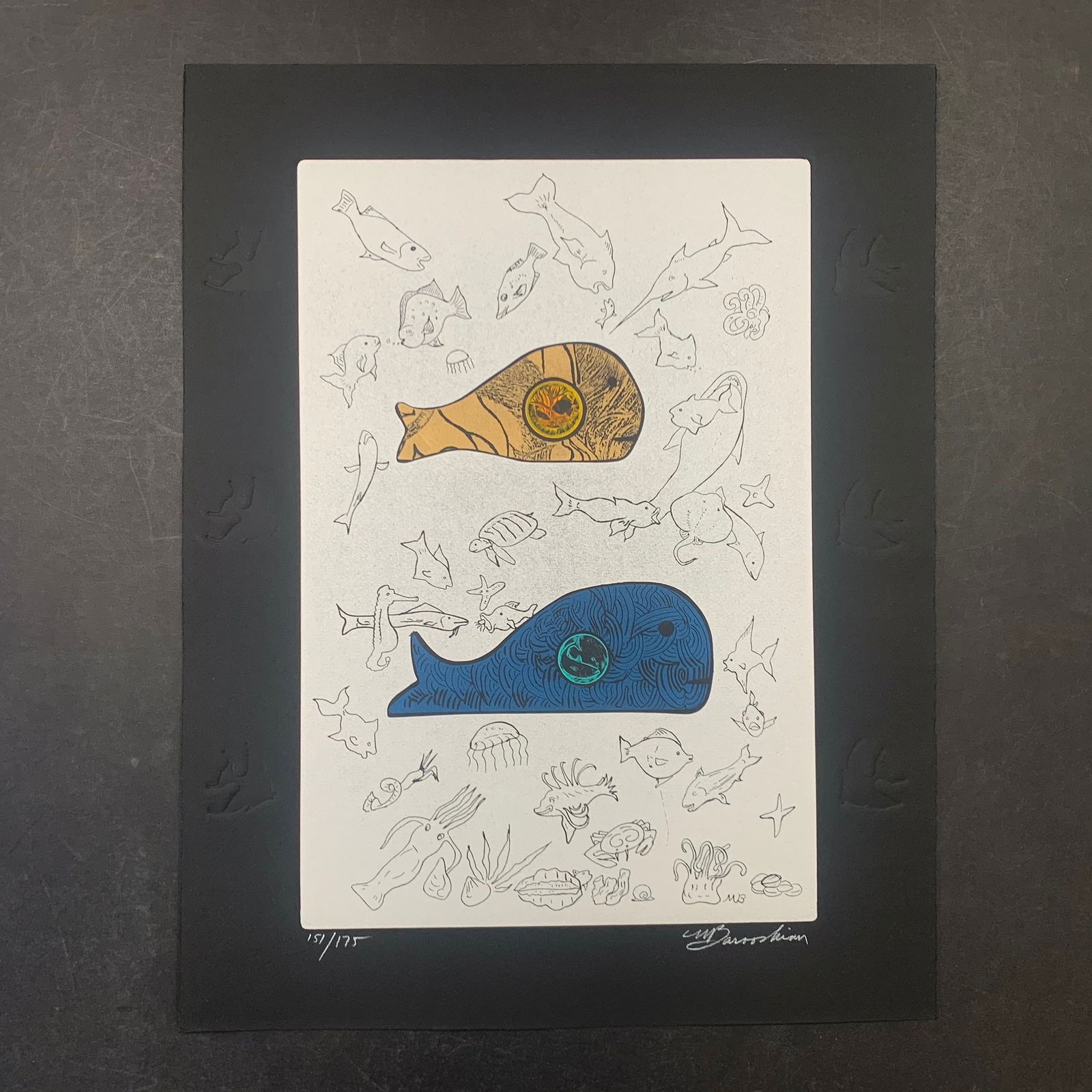 Martin Barooshian "Big Fish Eats Little Fish" Limited Edition Print (1 of 1)