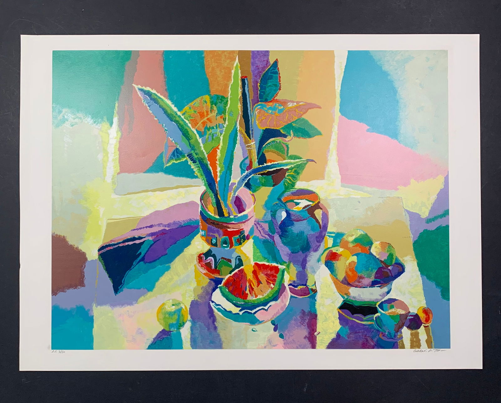 Michael Gorban's "Still Life With Fruit And Plants" Limited Edition AP Print (1 of 1)
