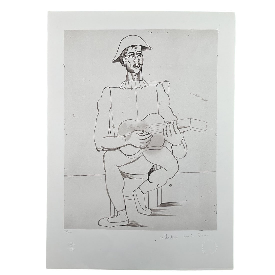 Pablo Picasso (After) "Arlequin Mustachu a la Guitare" Limited Edition Print (1 of 1)
