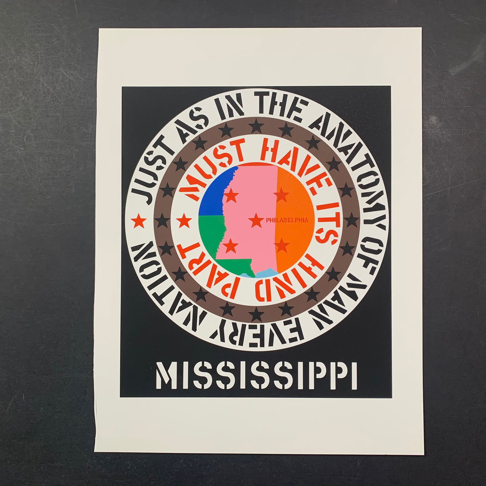 Robert Indiana's "Mississippi" Limited Edition Print (1 of 1)