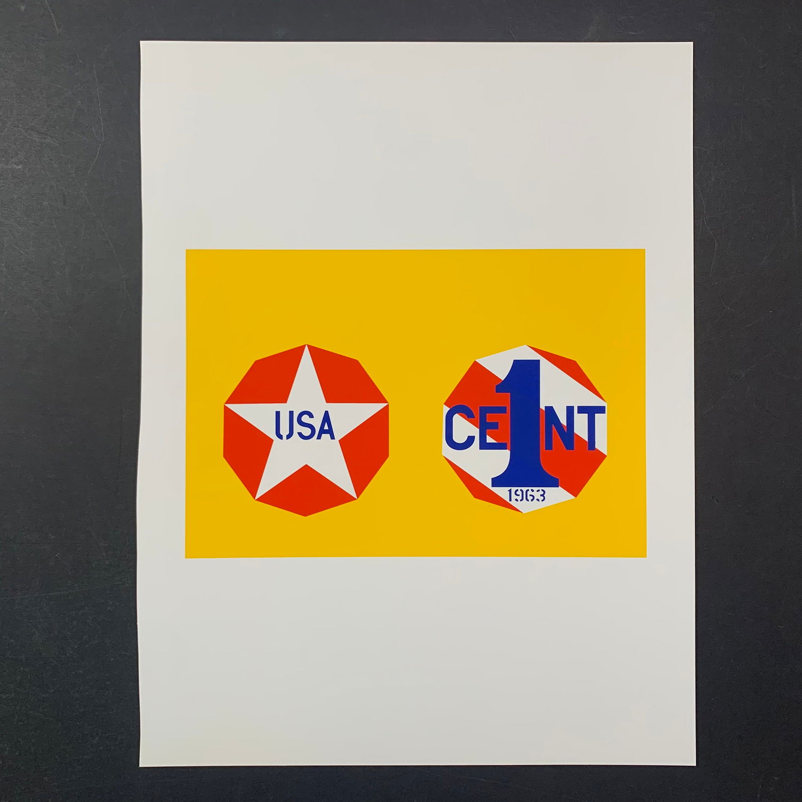 Robert Indiana's "New Glory Penny" Limited Edition Print (1 of 1)