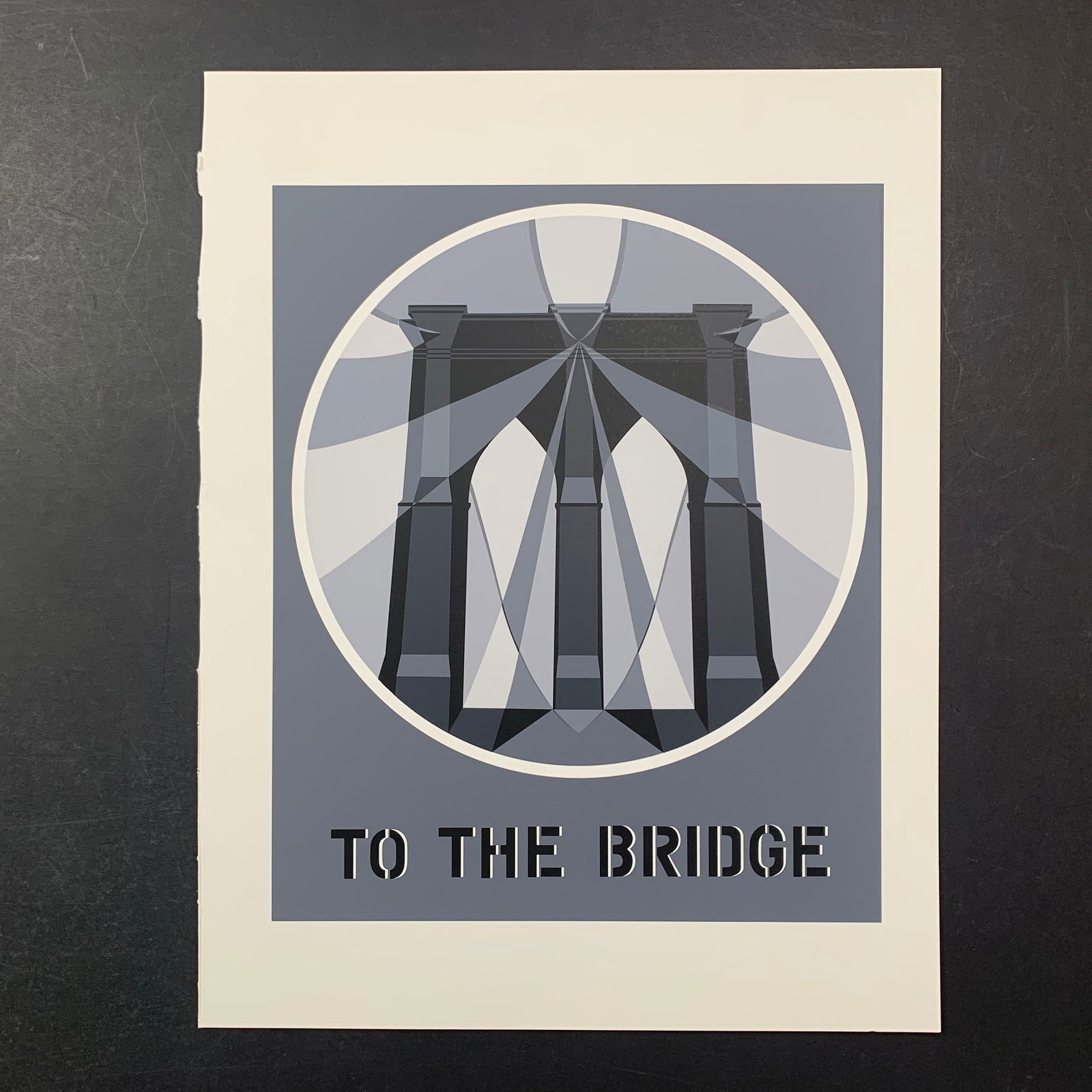 Robert Indiana's "To the Bridge (Brooklyn Bridge)" Limited Edition Print (1 of 1)