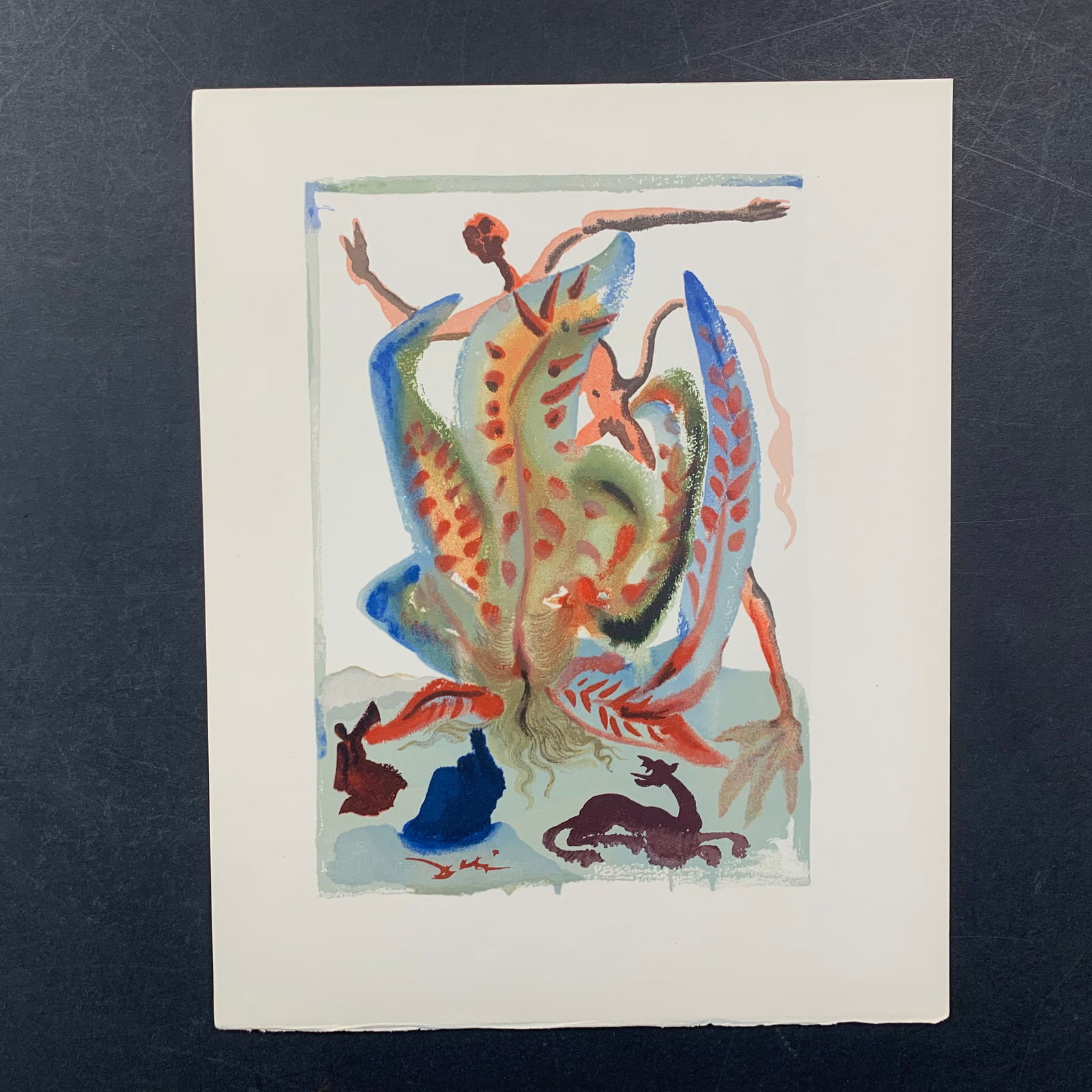 Salvador Dali's "The Gluttony" Illustration from "La Divine Comedie" (1 of 1)