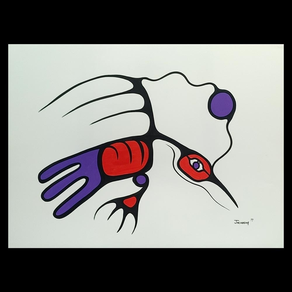 Mark Anthony Jacobson's "Young Raven in Flight" Original (1 of 1)