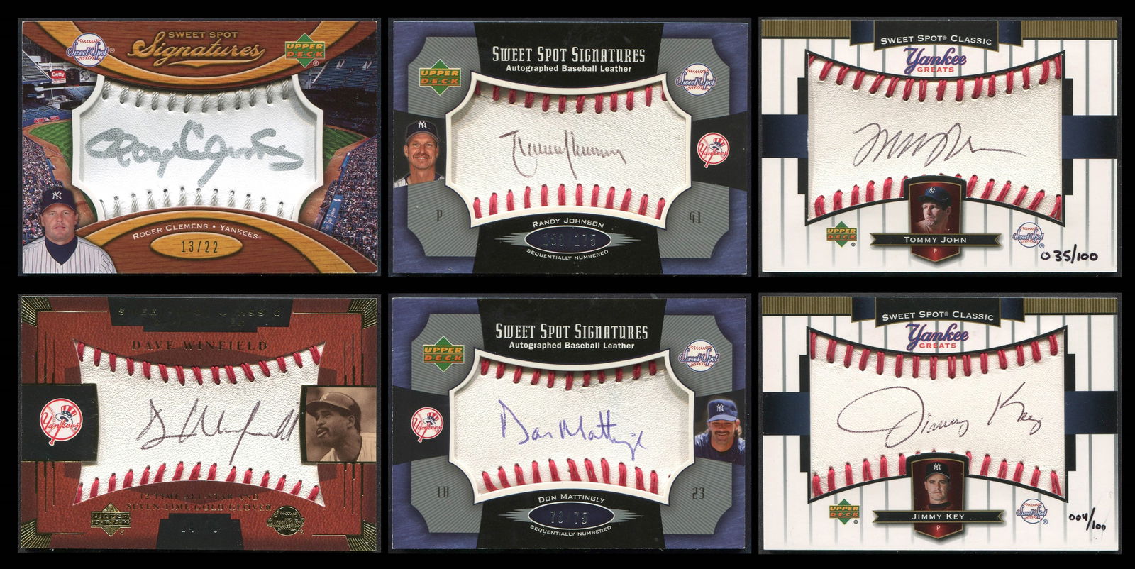 Sweet Spot Signatures: New York Yankees Signed Baseball Cover Cards (1 of 7)