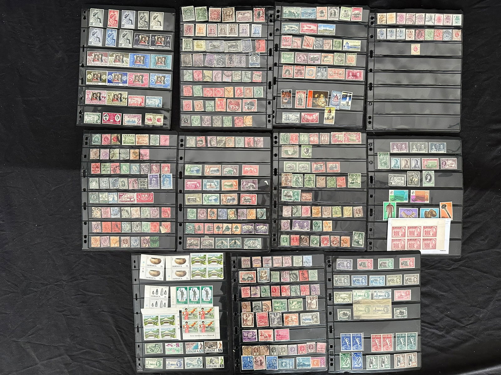 British Commonwealth 1880 to 1970s, a MH and used A-Z accumulation on stocksheets, (1 of 10)