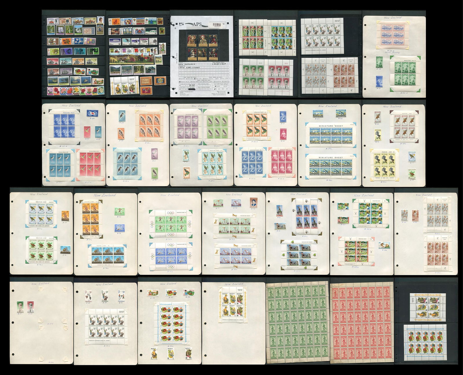 New Zealand Semi Postal + Souvenir Sheet Collection (1 of 8)