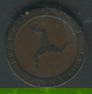 Isle of Man 1813 1/2 Penny Copper Coin Unc.