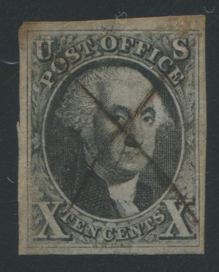 USA 1847 #2 10c Black Used F-VF (1 of 1)