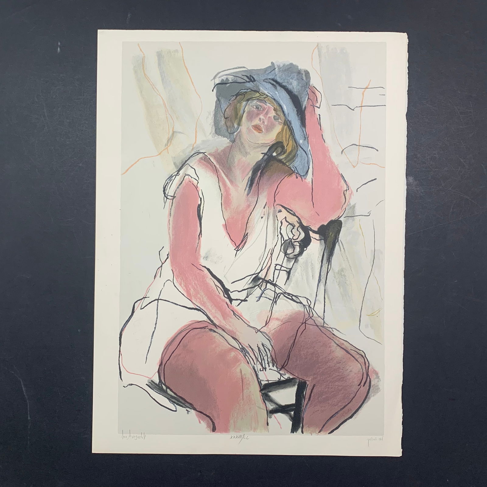 Lea Avizedek's "Seated Woman" Limited Edition Print (1 of 1)
