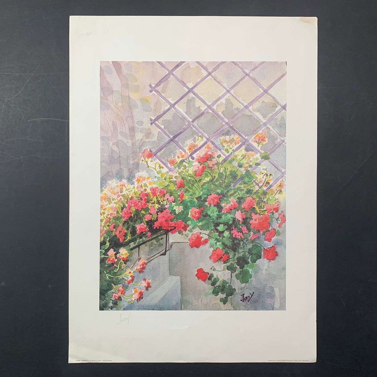 Pittrice Jany's "Balcon Fleuri" Hand Signed Lithograph (1 of 1)