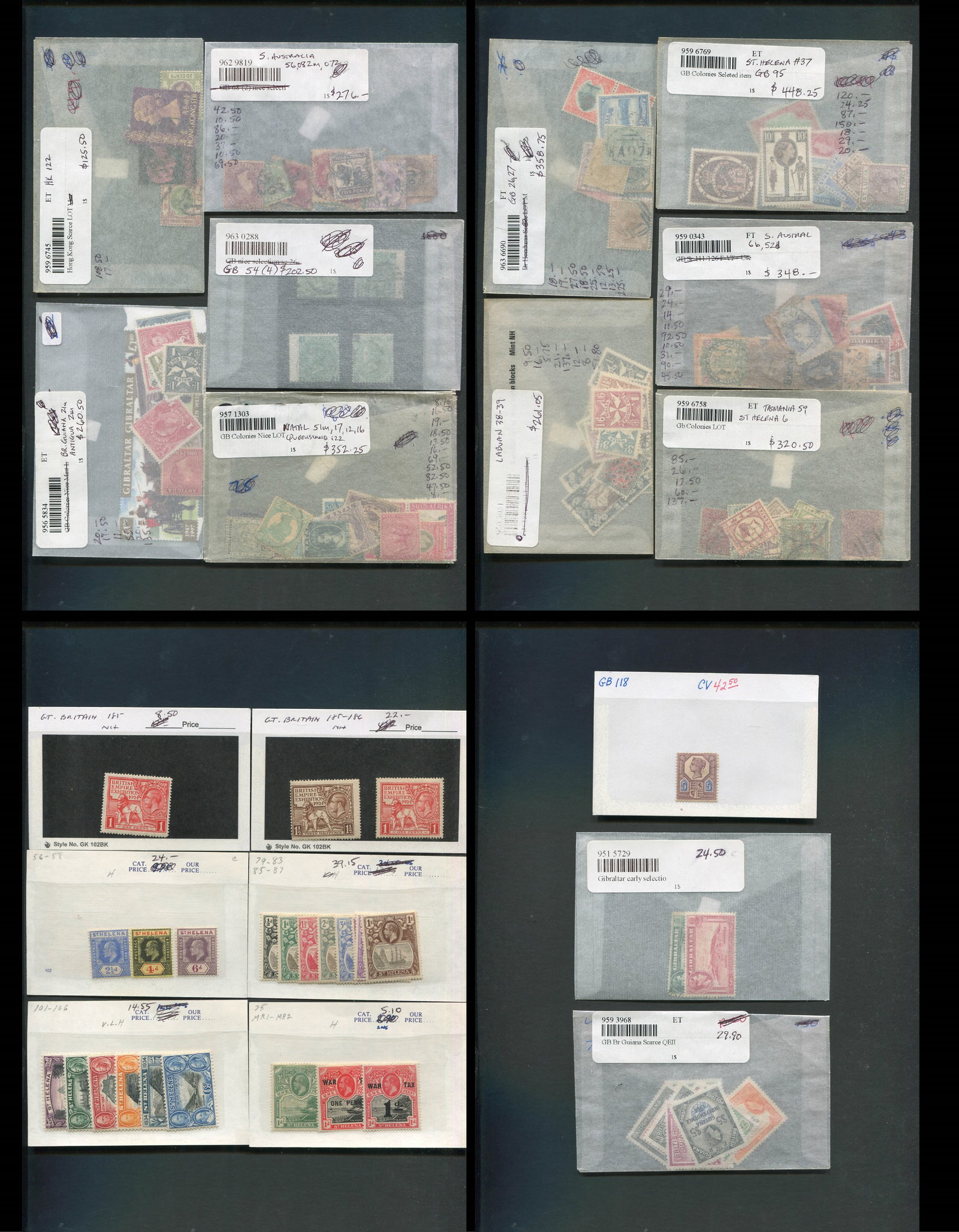 British Commonwealth 1850's - 1950's Stamp Collection Mint MNH and Used. (1 of 5)