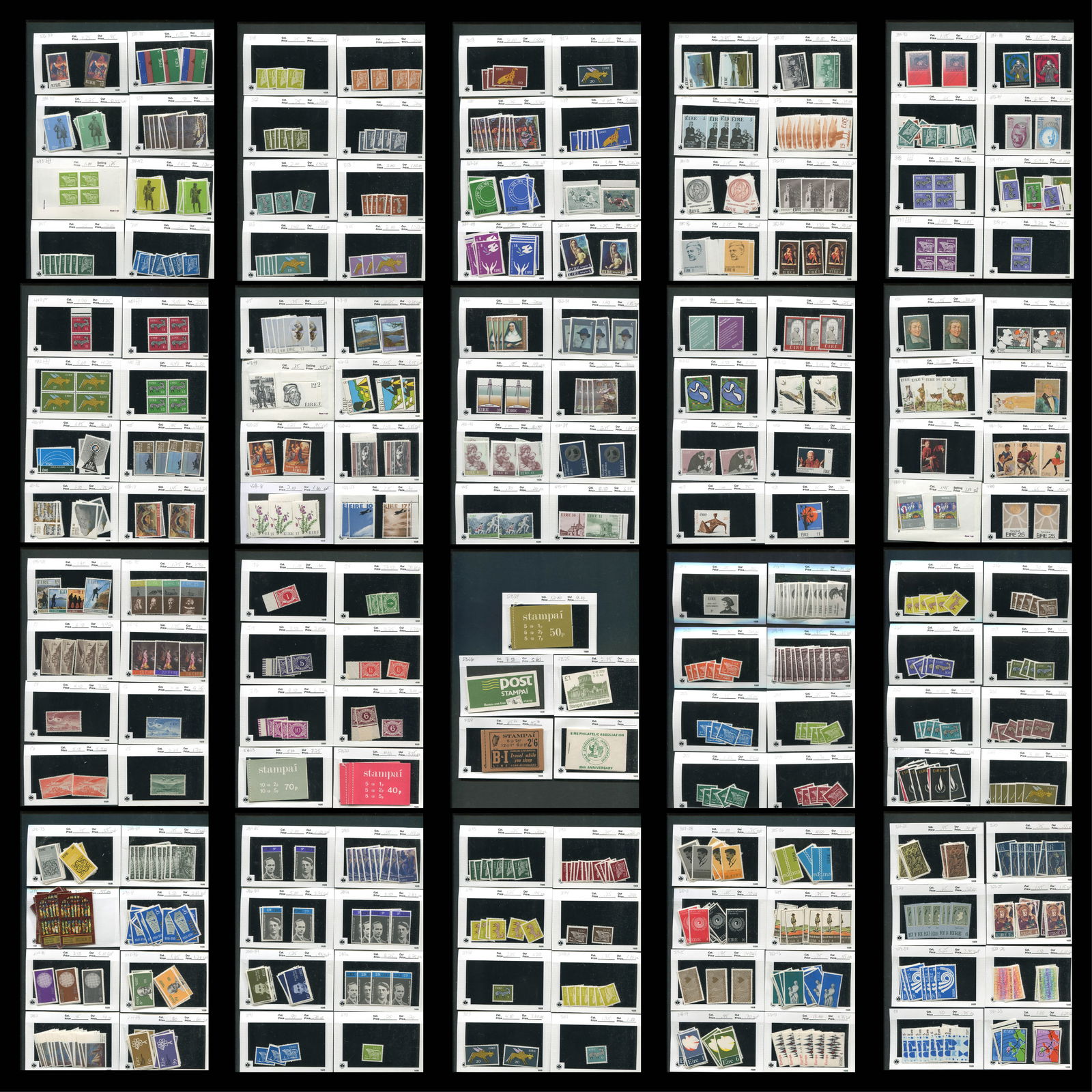 Ireland 1968 - 1980, #246 /#512,, a MH/MNH group including Airs, Postage Dues, a Some bookleets, (1 of 10)